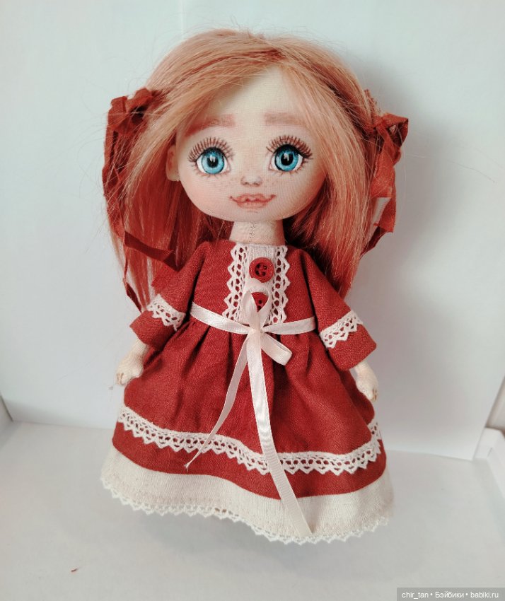 Кукла ручной работы в винтажном стиле (фото 2)