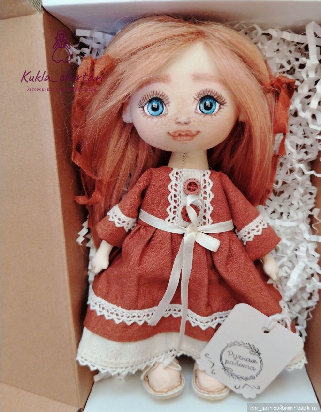 Кукла ручной работы в винтажном стиле (фото 4)