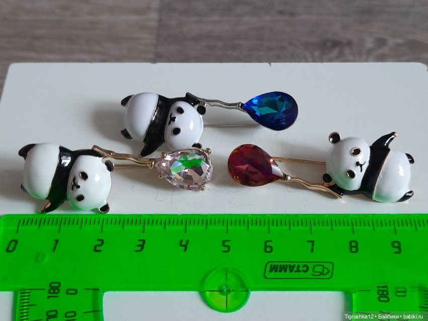 Брошки пандочки — Украшения и очки для кукол (фото 4)