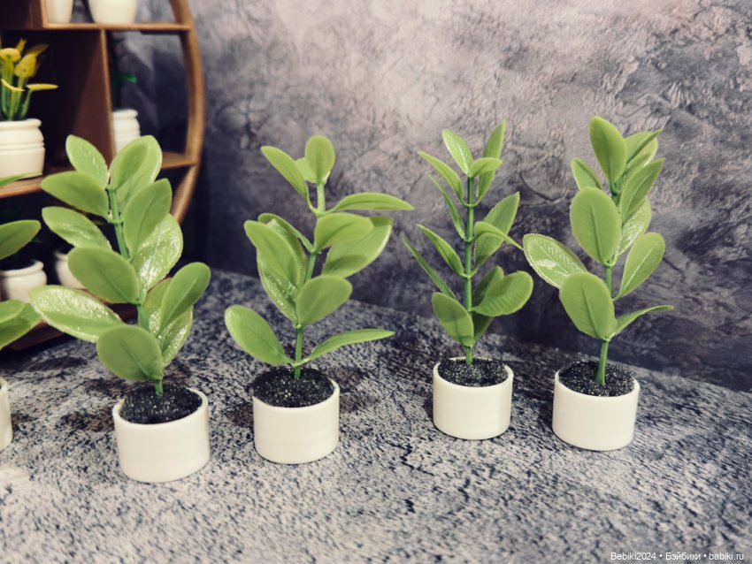 Миниатюры растений для кукольного домика (фото 3)