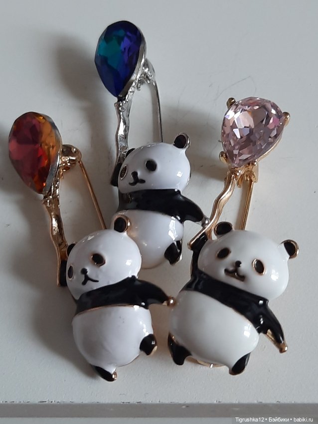 Брошки пандочки — Украшения и очки для кукол (фото 2)