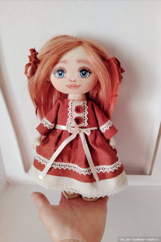 Кукла ручной работы в винтажном стиле (фото 5)