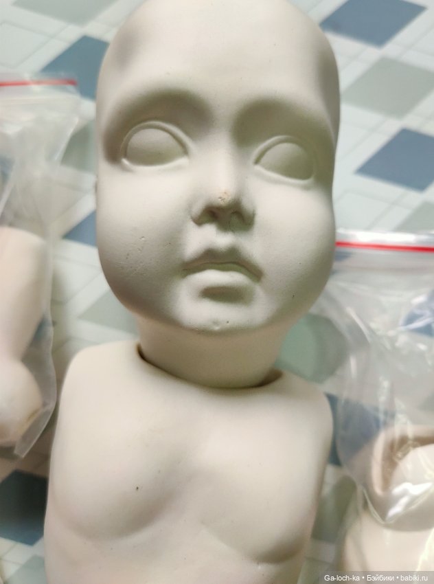 Фарфоровая шарнирная кукла. Заготовка (фото 2)