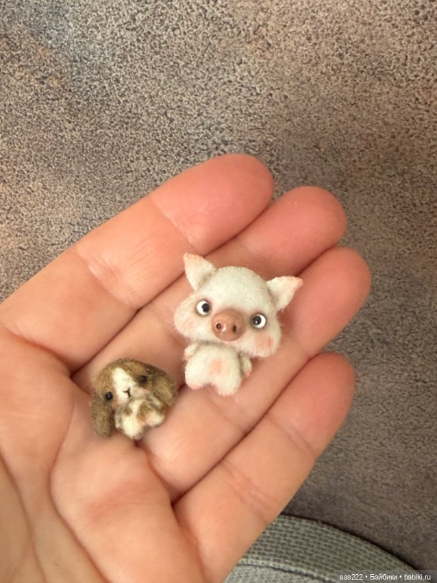 Зайчик и поросенок от DariaPoly (фото 9)