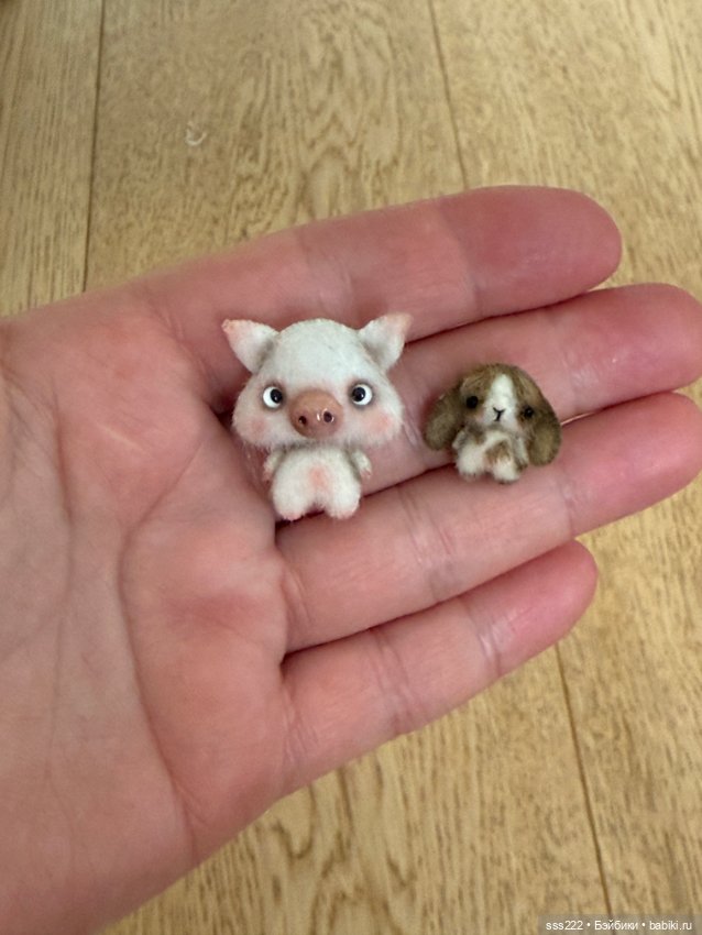 Зайчик и поросенок от DariaPoly (фото 5)