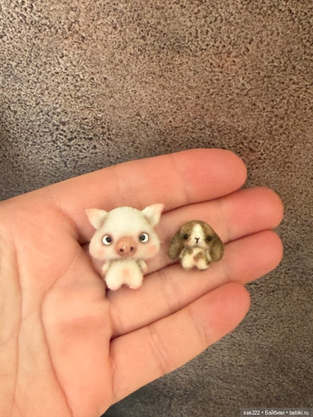 Зайчик и поросенок от DariaPoly (фото 3)