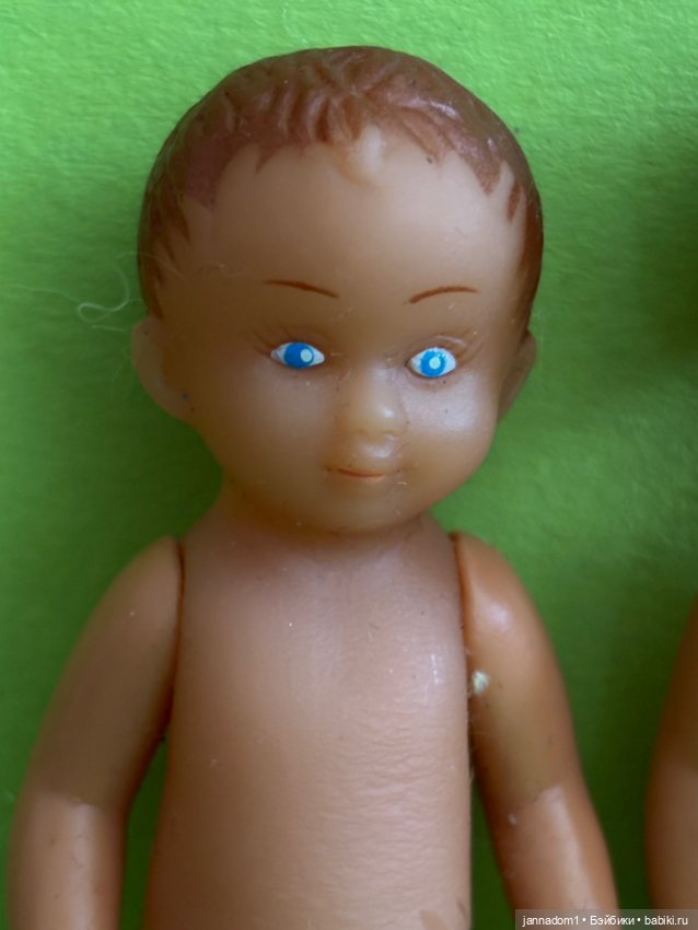 Резиновые пупсики с рельефными волосами, высота 9,5 см (фото 5)