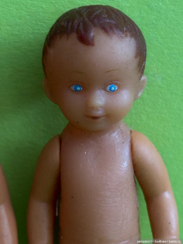 Резиновые пупсики с рельефными волосами, высота 9,5 см (фото 6)