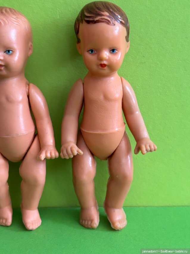 Резиновые пупсики Tebu с рельефными волосами, высота 11 см (фото 4)