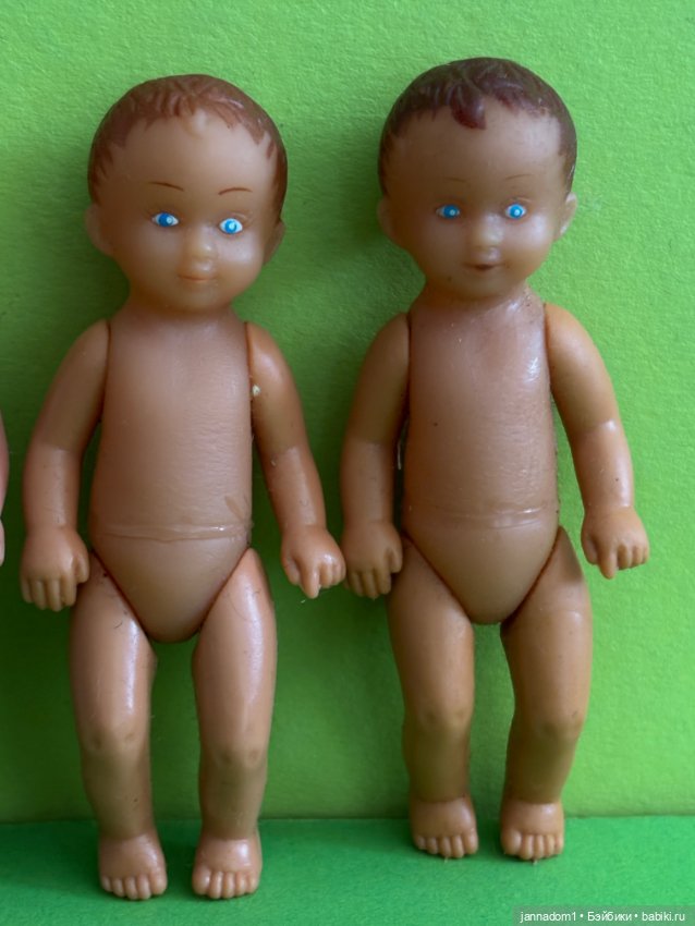 Резиновые пупсики с рельефными волосами, высота 9,5 см (фото 3)