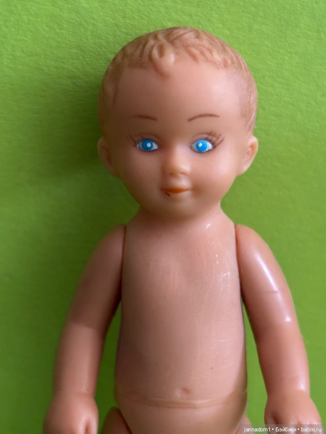 Резиновые пупсики с рельефными волосами, высота 9,5 см (фото 4)