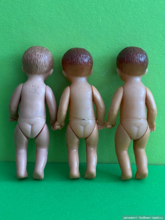 Резиновые пупсики с рельефными волосами, высота 9,5 см (фото 7)