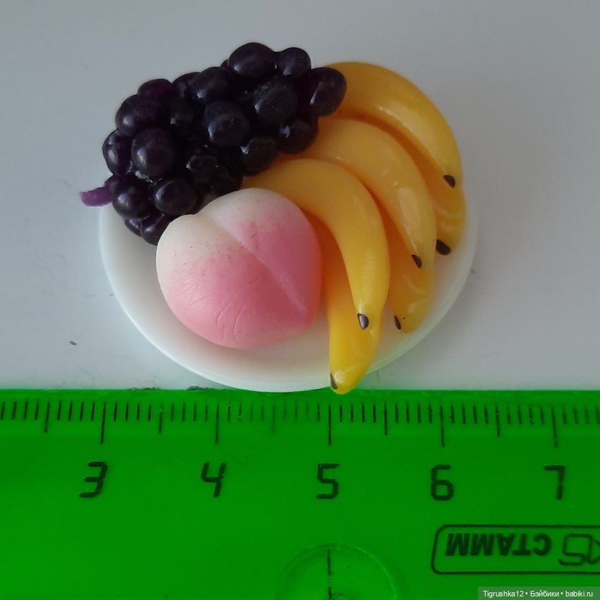 Блюдо с фруктами — Миниатюра для кукол (фото 3)