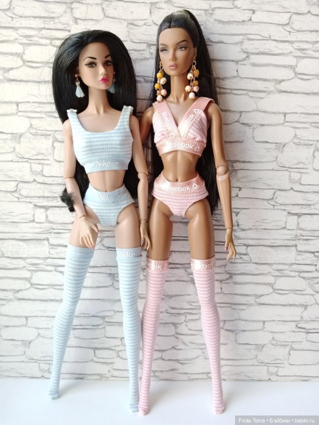 Белье для Поппи трусы топик чулки серьги