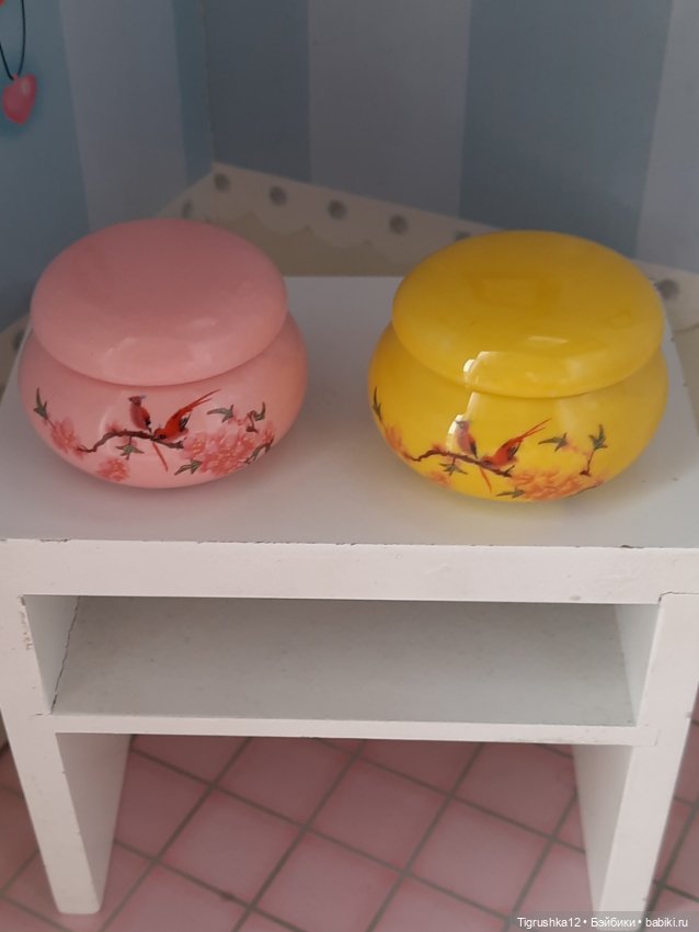 Горшочки керамика# — Миниатюра для кукол (фото 5)