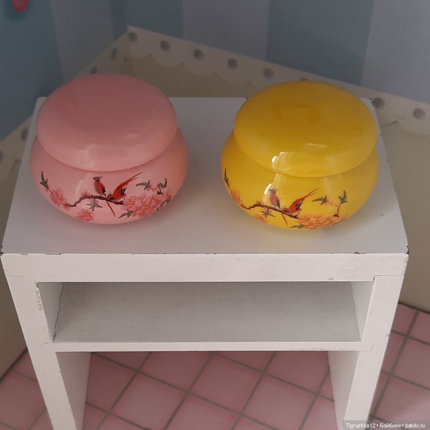 Горшочки керамика# — Миниатюра для кукол (фото 4)