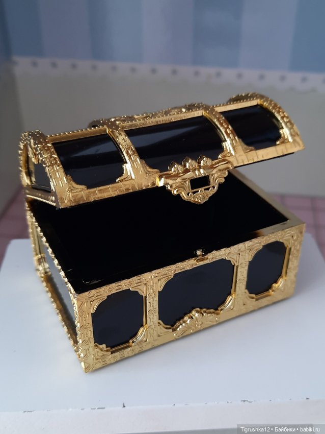 Сундук в кукольный домик — Миниатюра для кукол (фото 7)