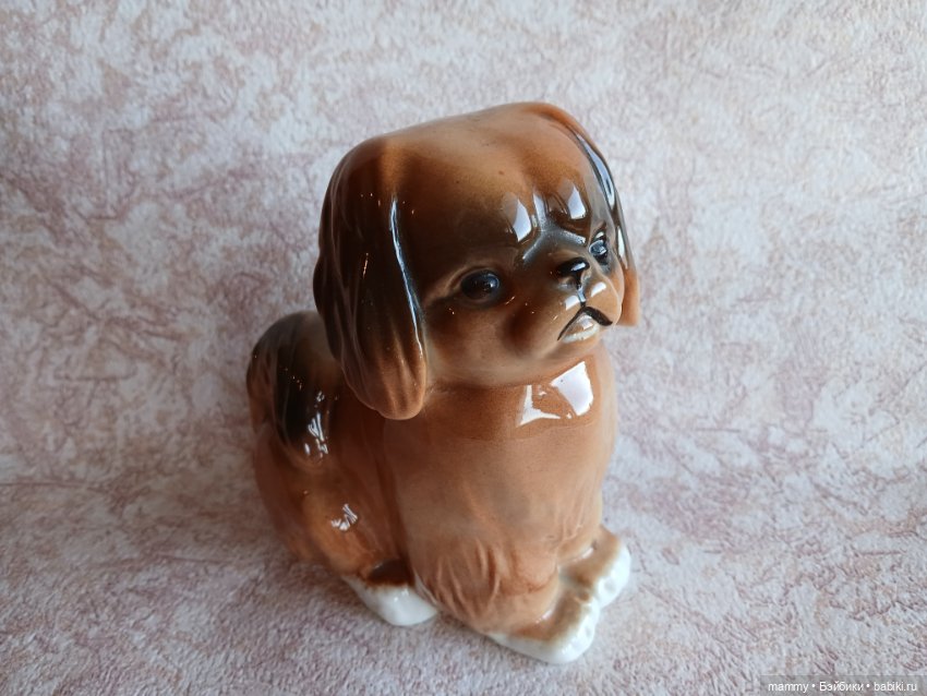 Фарфоровая статуэтка Пекинес ЛФЗ (фото 2)