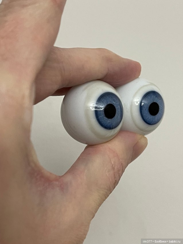 Антикварные стеклянные большие глаза (фото 2)
