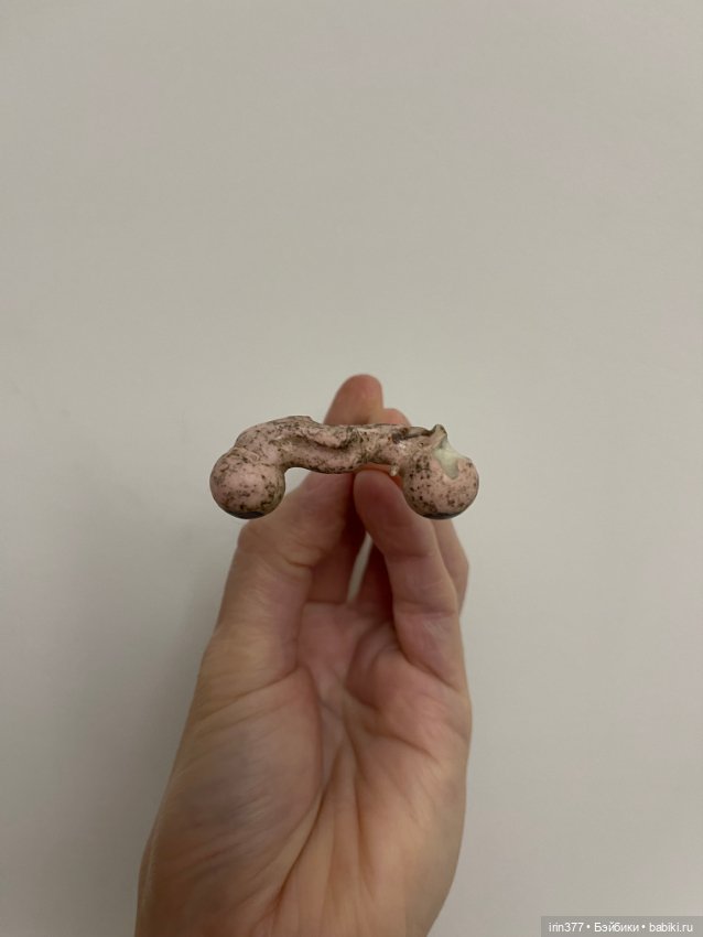 Стеклянные глазки на рокере для антикварной куклы (фото 3)