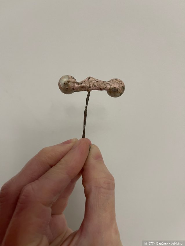 Стеклянные глазки на рокере для антикварной куклы (фото 2)