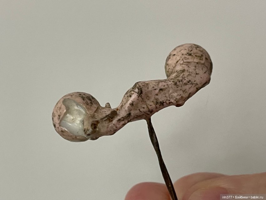 Стеклянные глазки на рокере для антикварной куклы (фото 5)