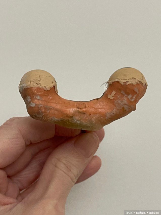 Стеклянные глазки на рокере для антикварной куклы (фото 3)