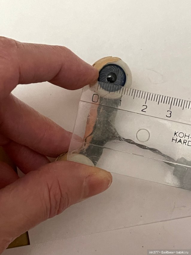 Стеклянные глазки на рокере для антикварной куклы (фото 10)