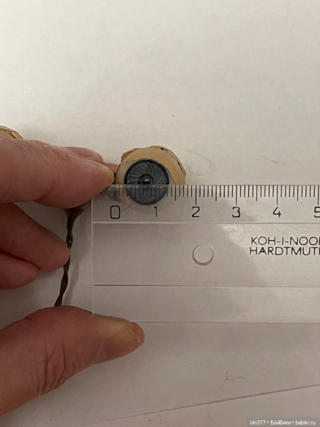 Стеклянные глазки на рокере для антикварной куклы (фото 9)