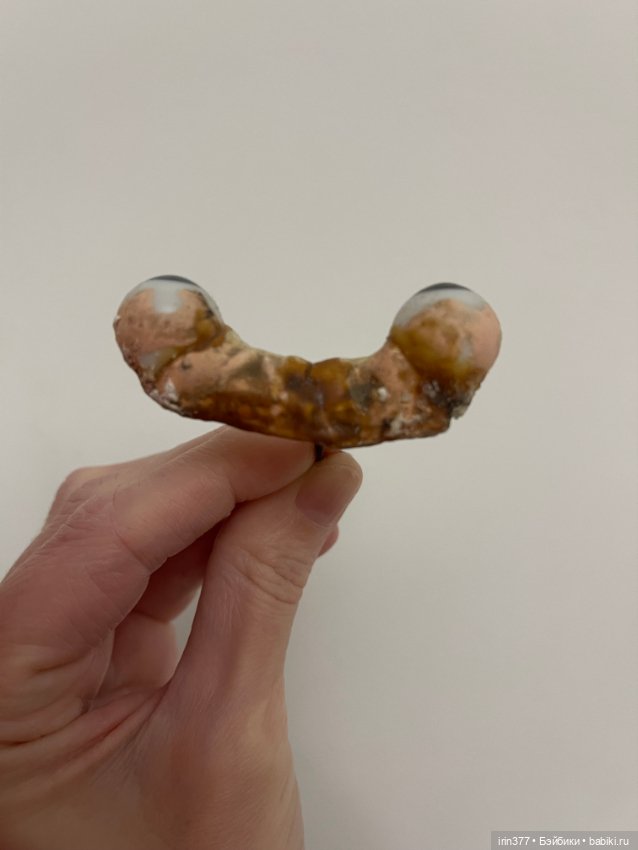 Стеклянные глазки на рокере для антикварной куклы (фото 4)