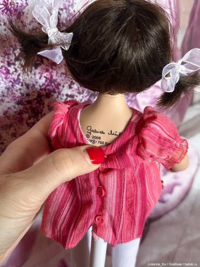 Малышка с мишкой Charlotte (Шарлотт) от Gabriele Muller