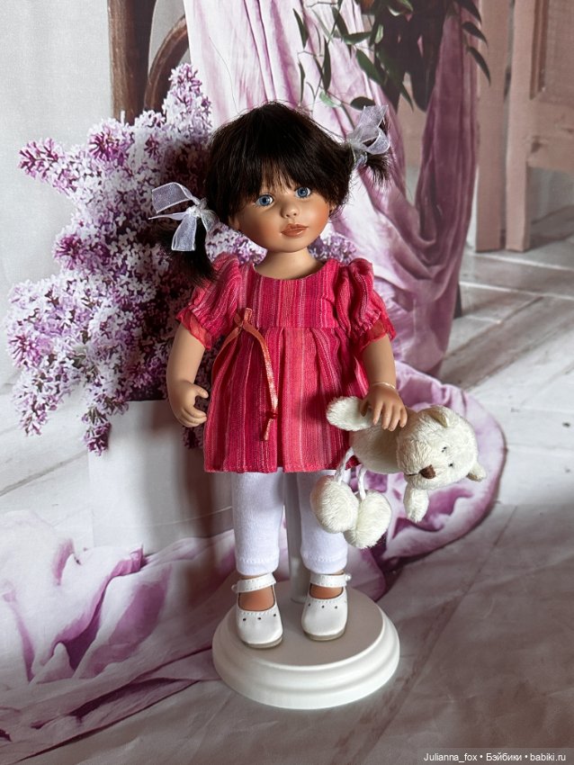 Малышка с мишкой Charlotte (Шарлотт) от Gabriele Muller (фото 3)