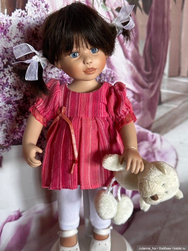 Малышка с мишкой Charlotte (Шарлотт) от Gabriele Muller (фото 4)