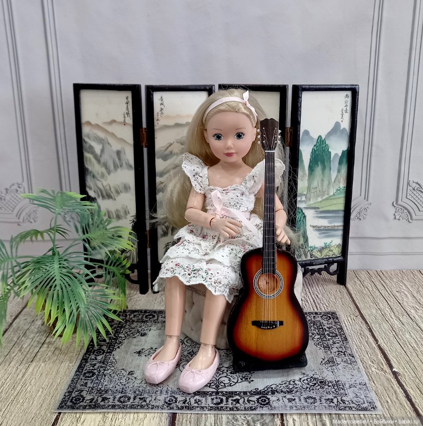 Гитара акустическая — Миниатюра для кукол (фото 8)