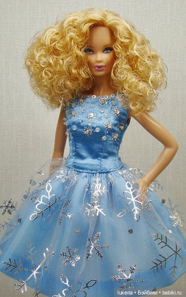 Одежда (платье снежинки) для Barbie, integrity toys, Dynamite Girls (фото 2)