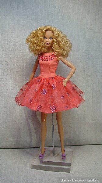 Одежда (платье кораловые бусы) для Barbie, integrity toys, Dynamite Girls (фото 2)