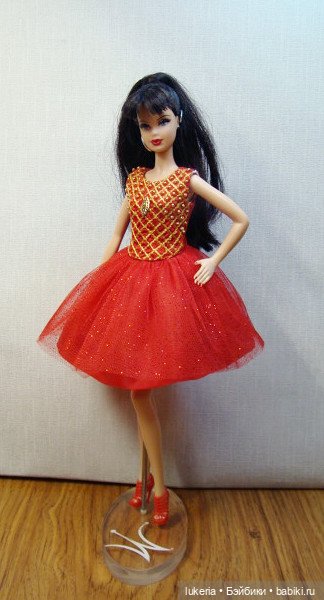 Одежда ( красное платье ) для Barbie, integrity toys, Dynamite Girls (фото 3)