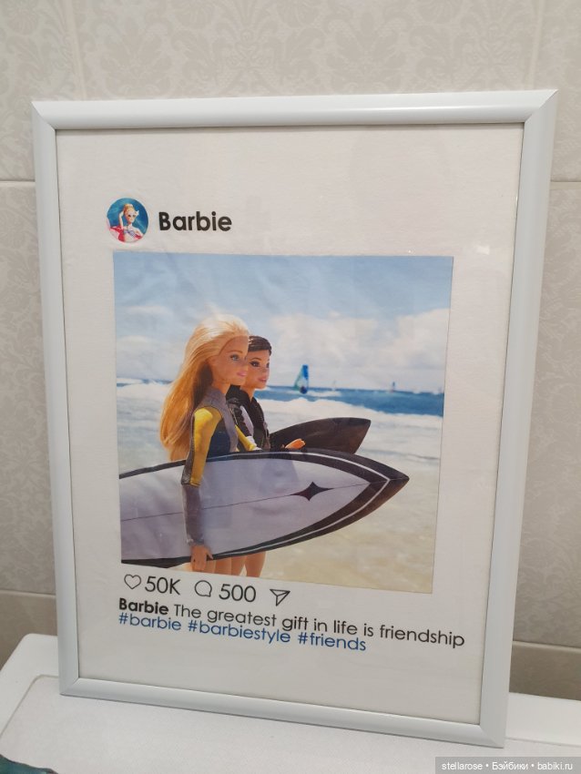 Постер в раме Барби серфер (фото 3)