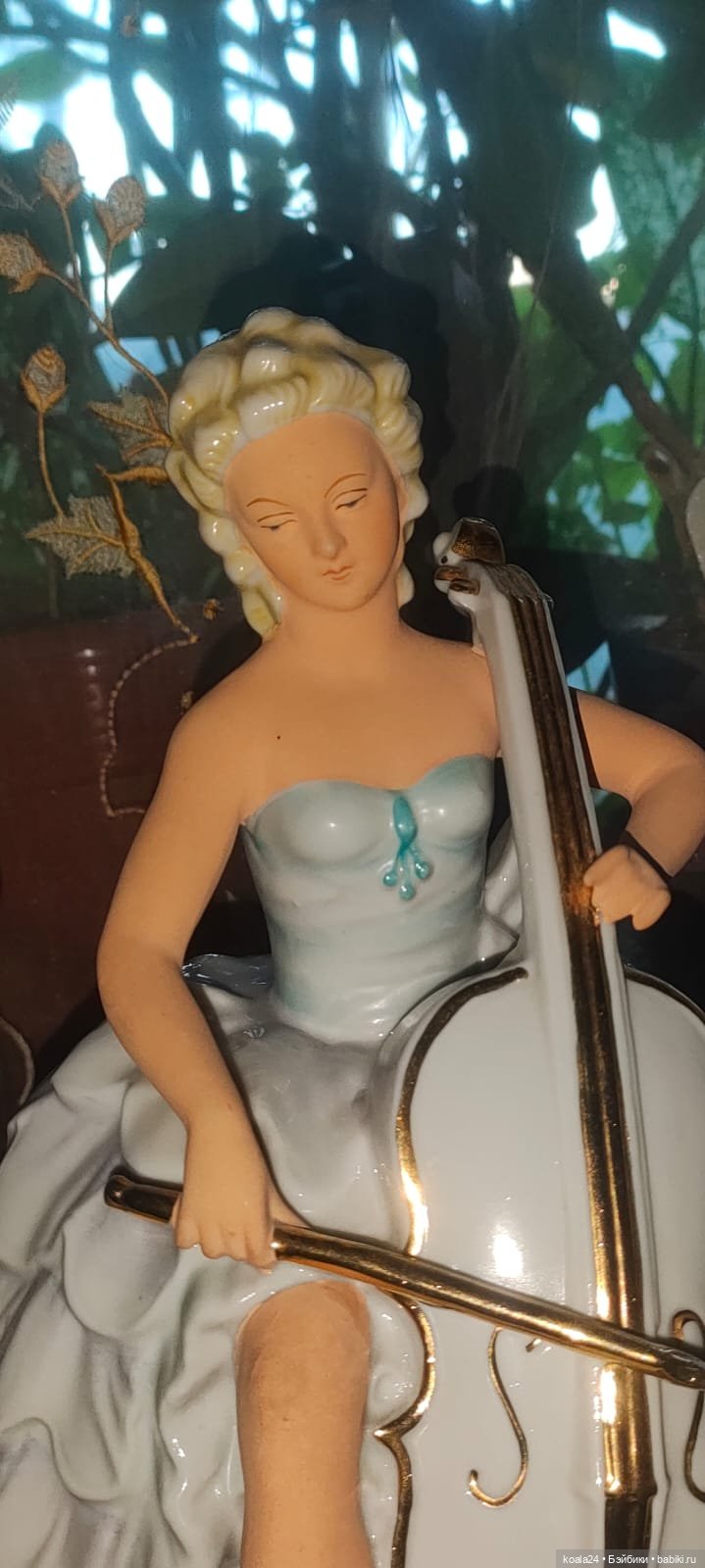 Статуэтка Германия Танцовщица Балерина с виоланчелью (фото 4)