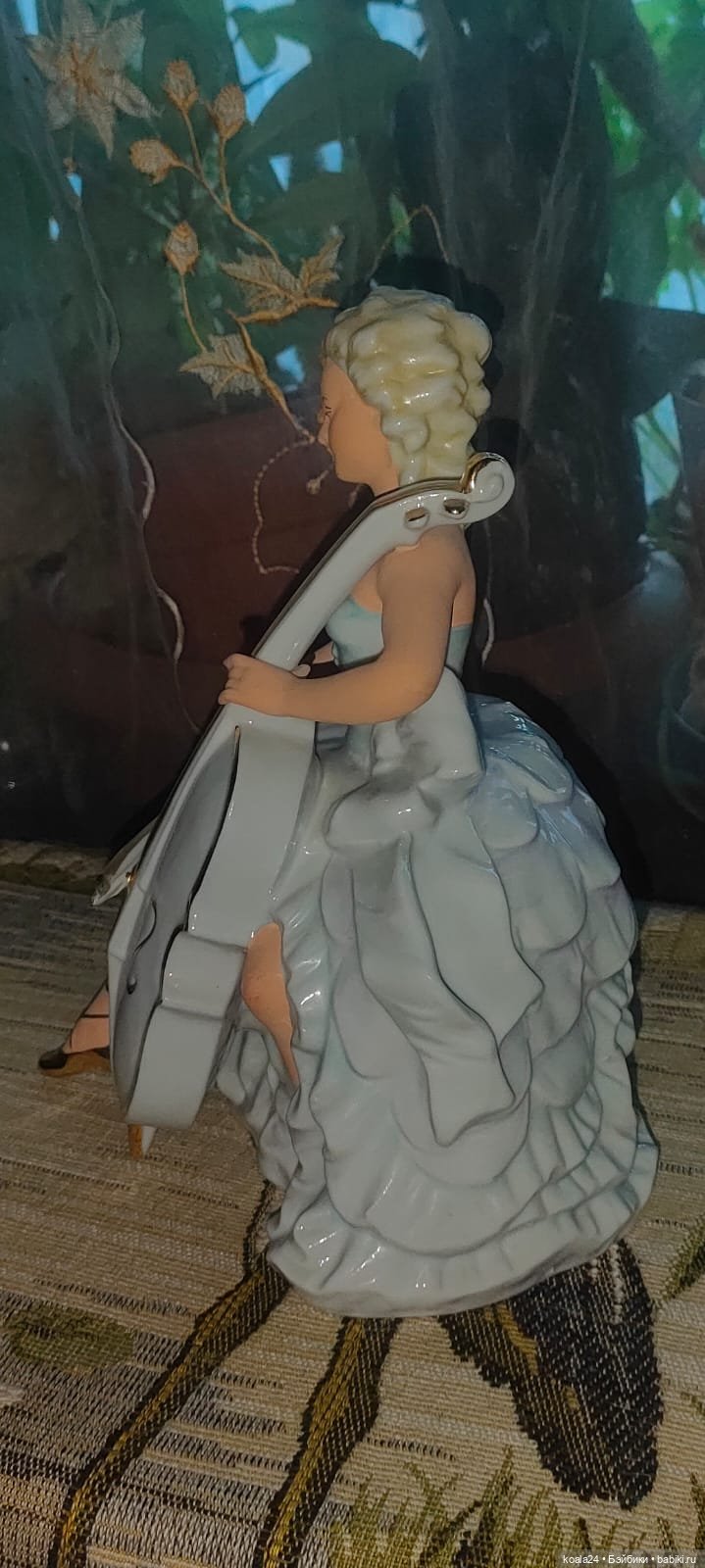 Статуэтка Германия Танцовщица Балерина с виоланчелью (фото 5)