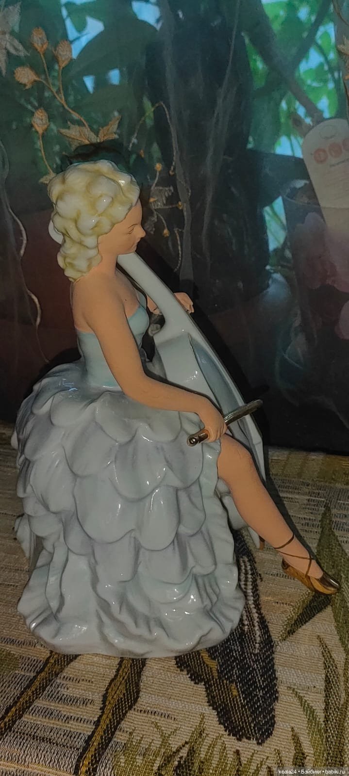 Статуэтка Германия Танцовщица Балерина с виоланчелью (фото 3)