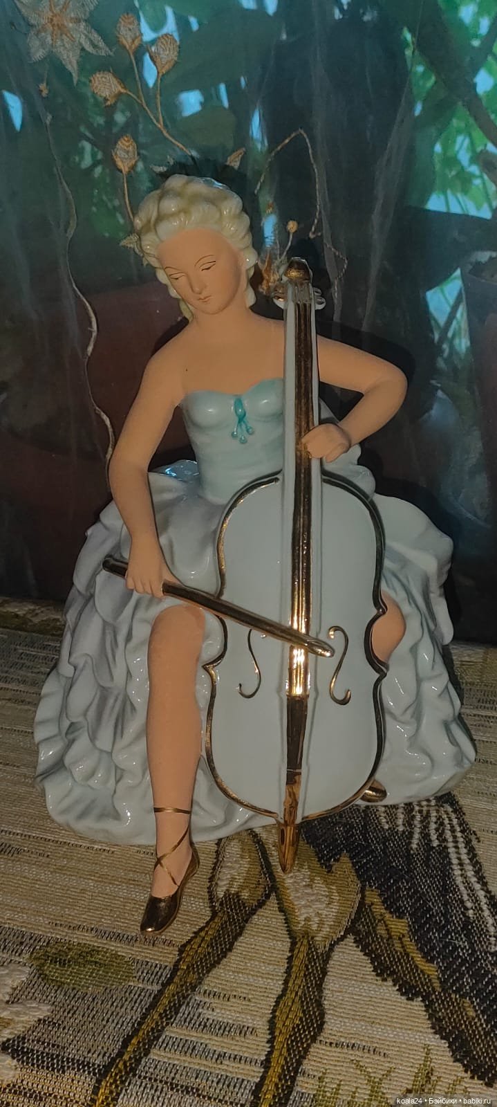 Статуэтка Германия Танцовщица Балерина с виоланчелью
