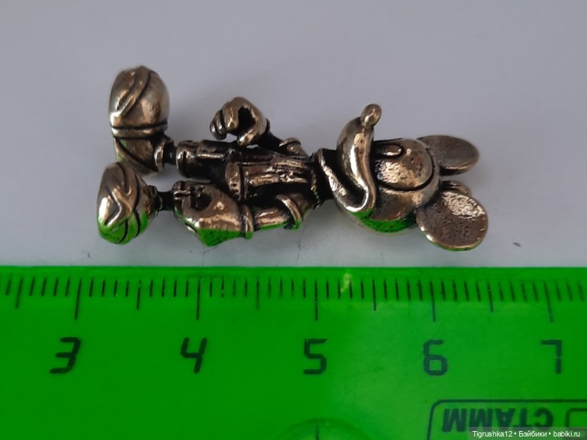 Микки маус металл — Миниатюра для кукол (фото 3)