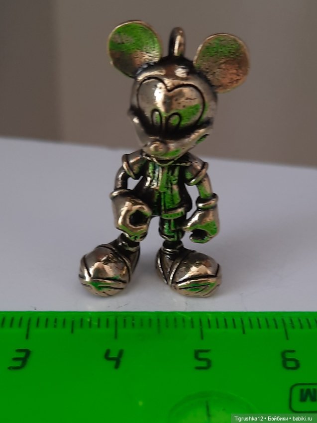 Микки маус металл — Миниатюра для кукол (фото 2)