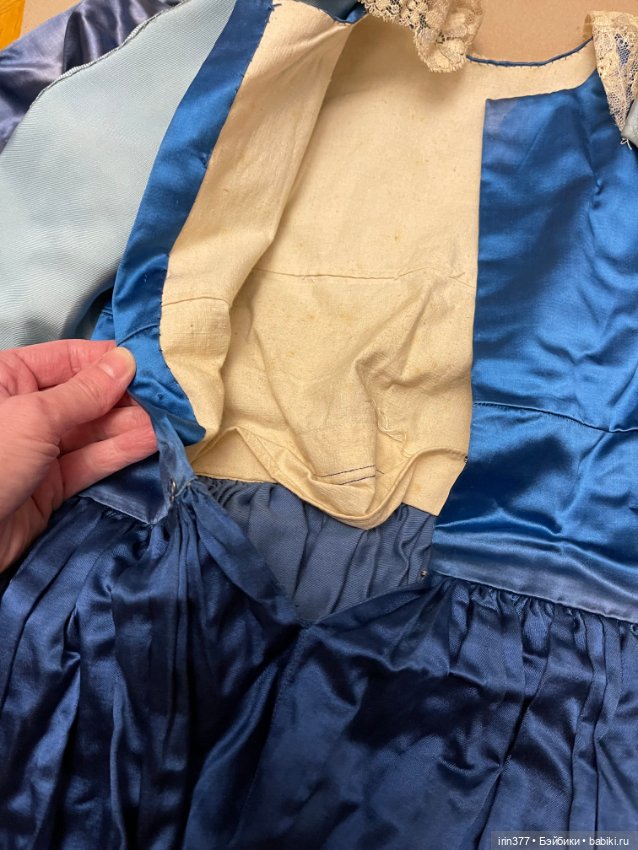 Наряд для большой антикварной куклы или в коллекцию (фото 5)