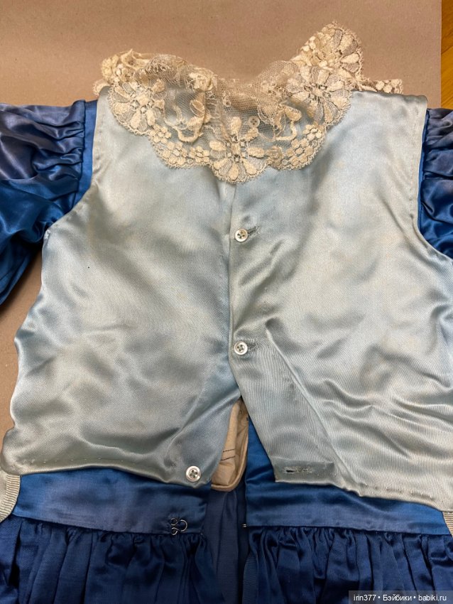 Наряд для большой антикварной куклы или в коллекцию (фото 3)