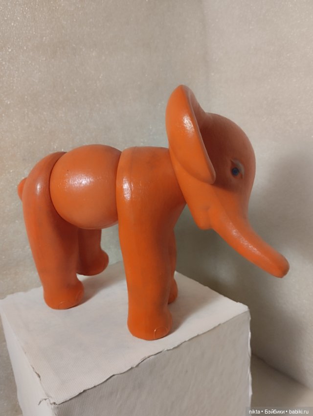 Целлулоидная игрушка СССР слоник (фото 2)