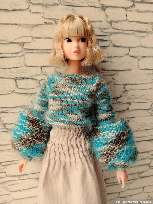 Одежда на момоко momoko сарафан с кружевом и топ с пышными рукавами (фото 7)