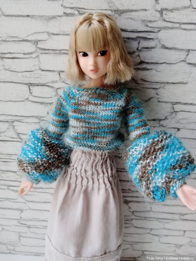 Одежда на момоко momoko сарафан с кружевом и топ с пышными рукавами (фото 3)