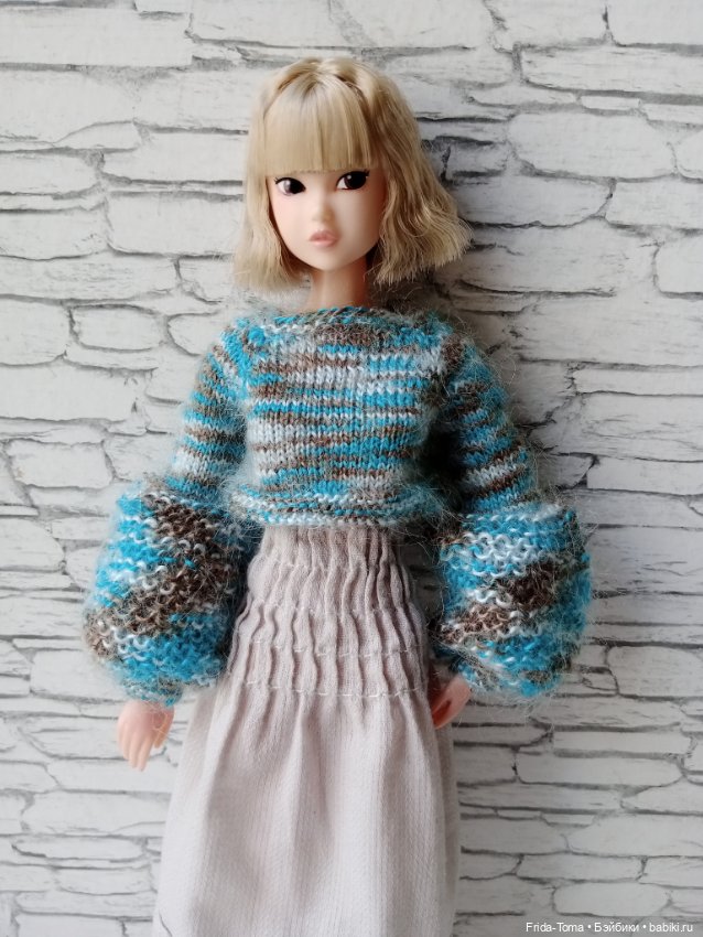 Одежда на момоко momoko сарафан с кружевом и топ с пышными рукавами (фото 6)